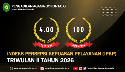 Indeks Persepsi Kepuasan Pelayanan (IPKP) Triwulan II Tahun 2026